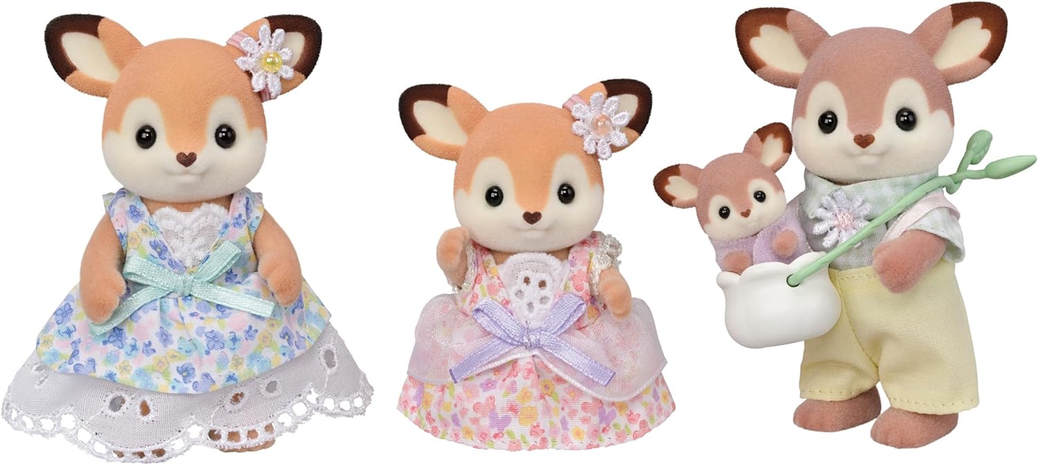 epoch sylvanian families deer family set doll calico critters epoch sylvanian families deer family set doll calico critters