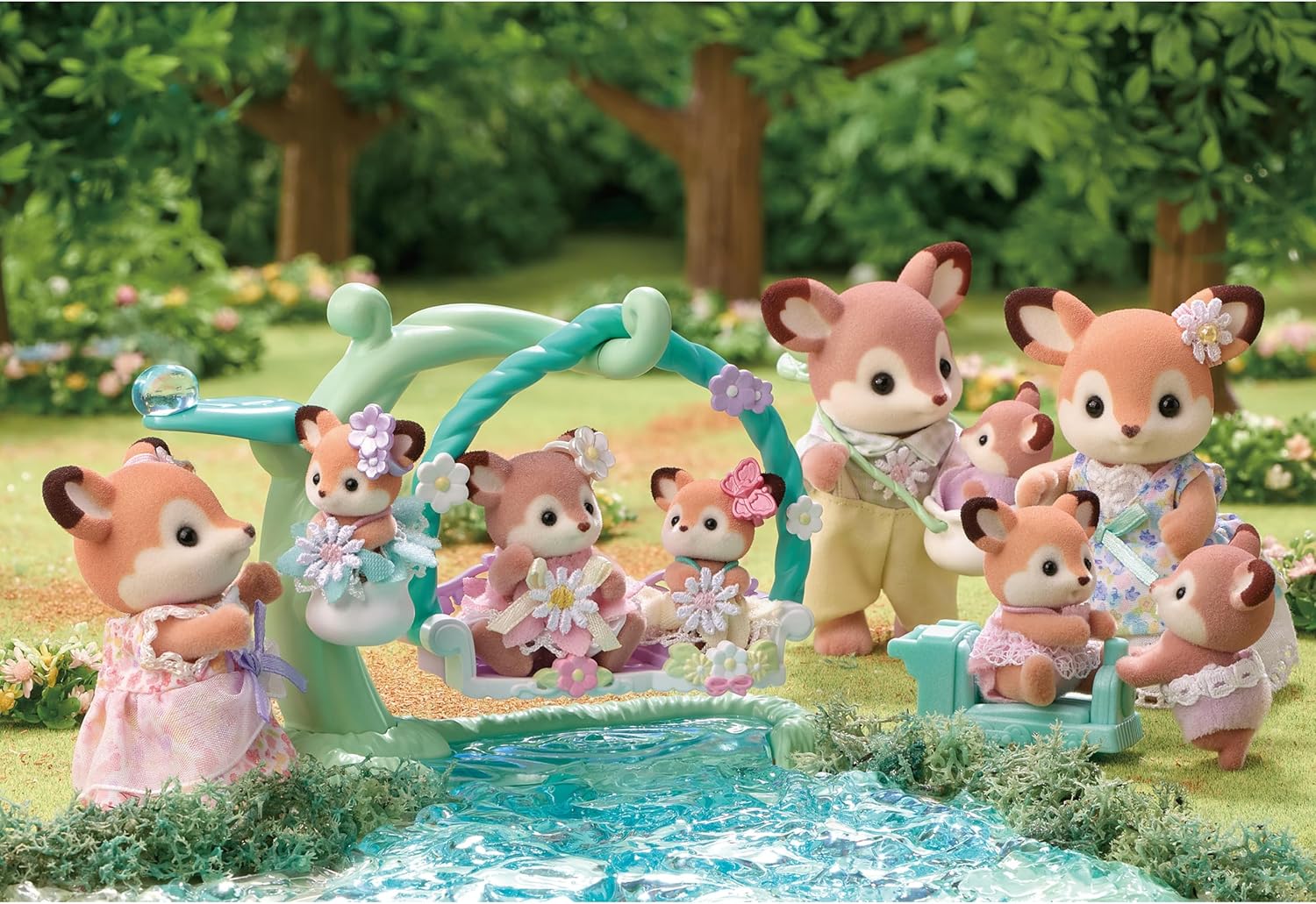 epoch sylvanian families deer family set doll calico critters epoch sylvanian families deer family set doll calico critters